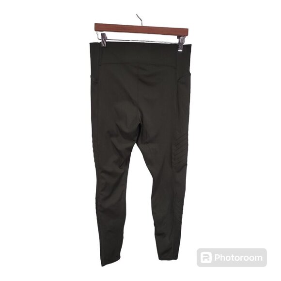 Women's All In Motion Dark Green Leggings Size XXL - Picture 2 of 5